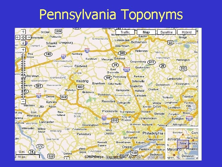 Pennsylvania Toponyms 
