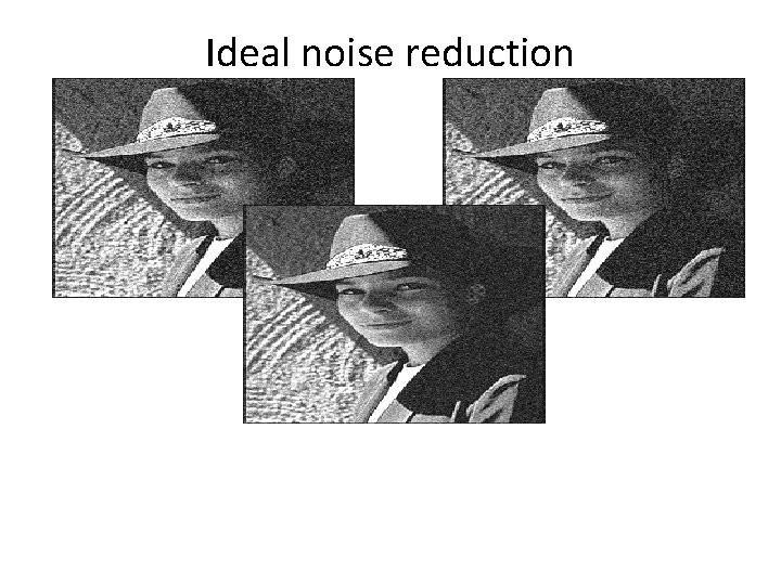 Ideal noise reduction 