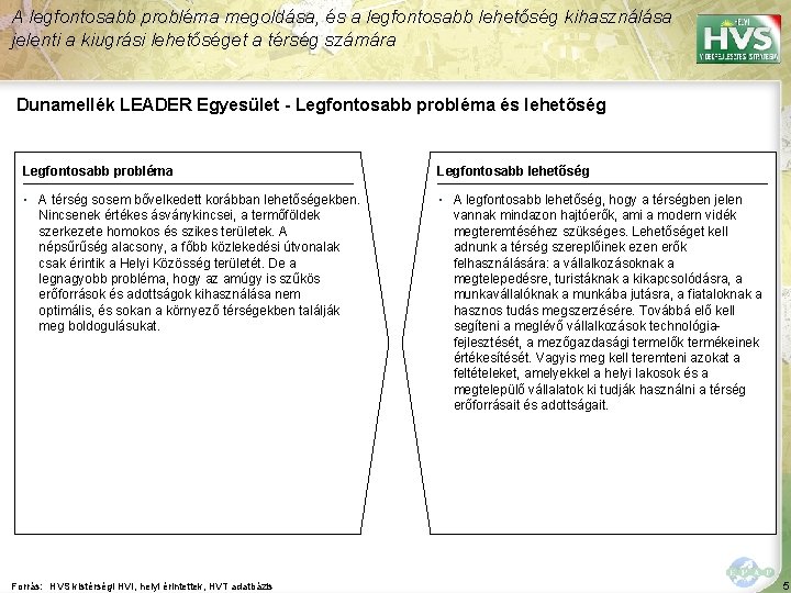 A legfontosabb probléma megoldása, és a legfontosabb lehetőség kihasználása jelenti a kiugrási lehetőséget a