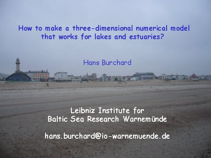 How to make a threedimensional numerical model that