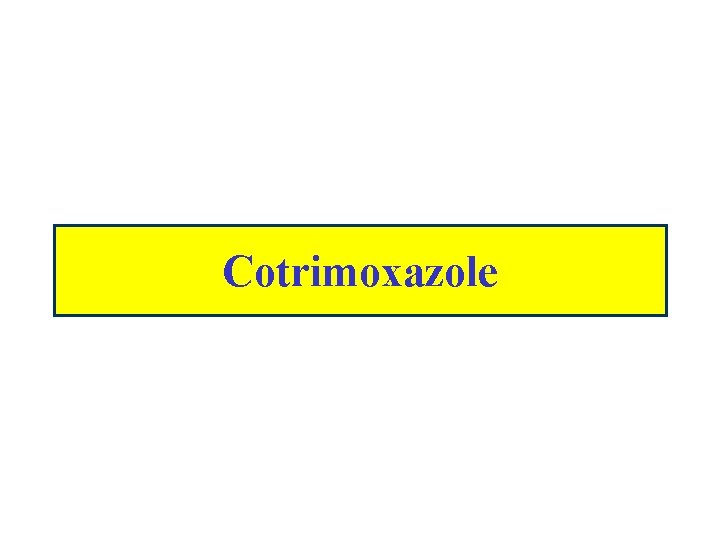 Cotrimoxazole 