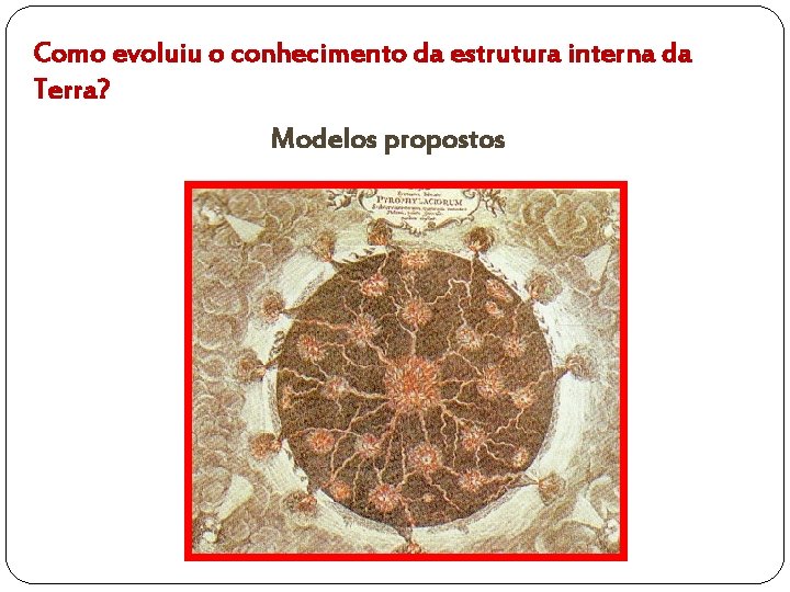 Como evoluiu o conhecimento da estrutura interna da Terra? Modelos propostos 