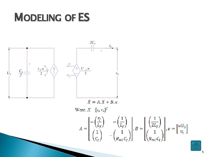 MODELING OF ES 5 