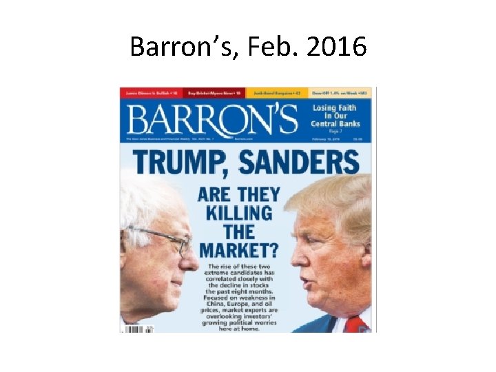 Barron’s, Feb. 2016 