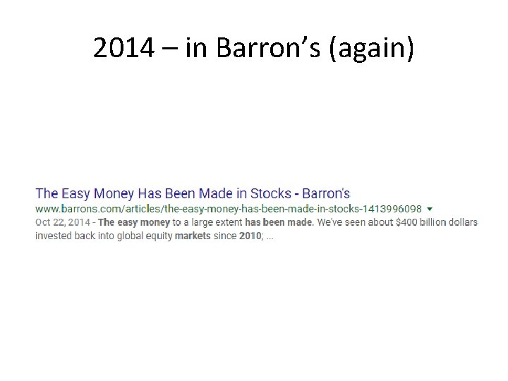 2014 – in Barron’s (again) 