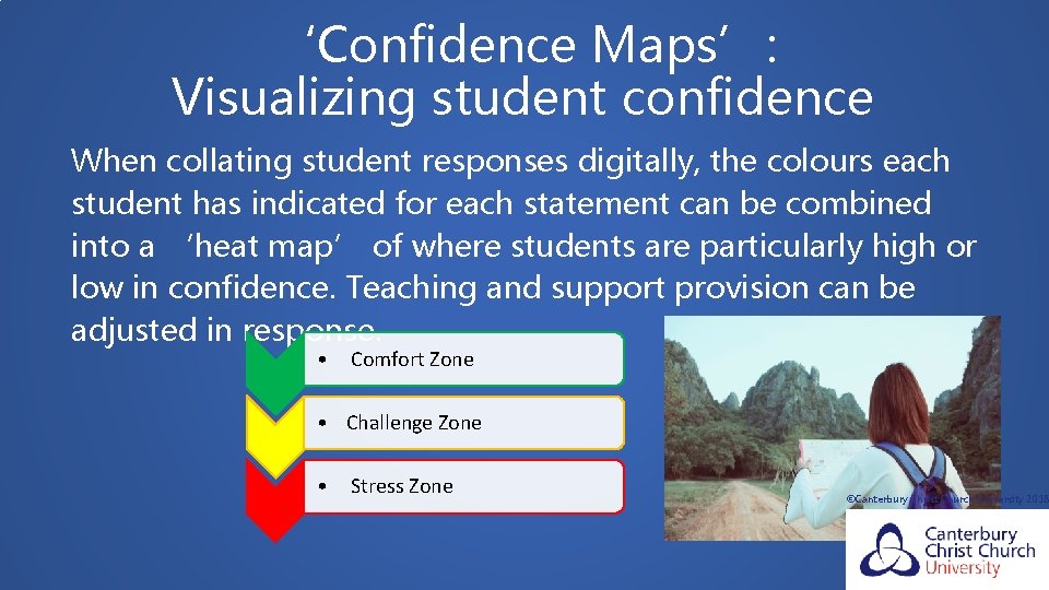 ‘Confidence Maps’: Visualizing student confidence When collating student responses digitally, the colours each student