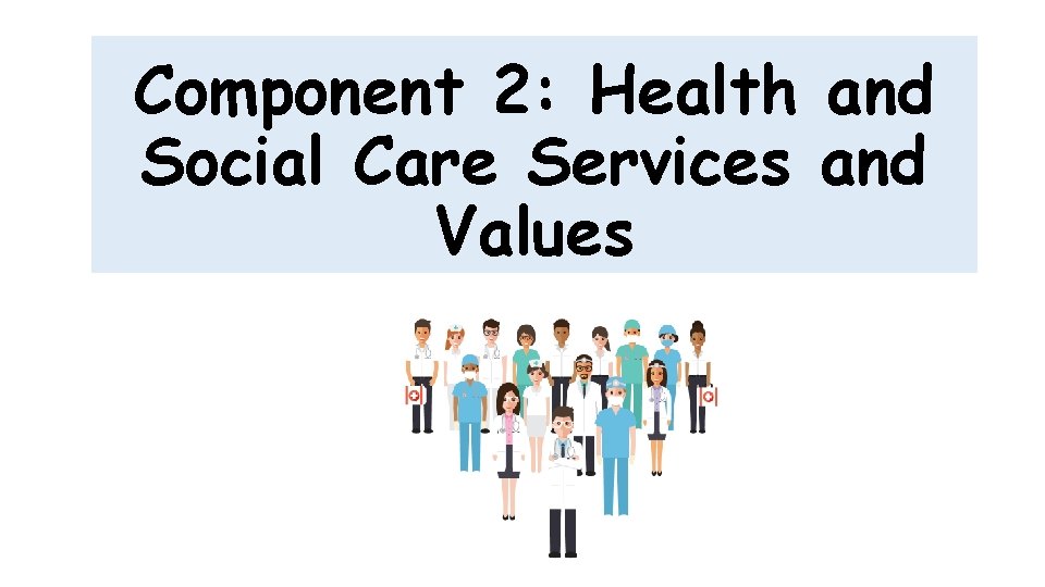 Component 2: Health and Social Care Services and Values 