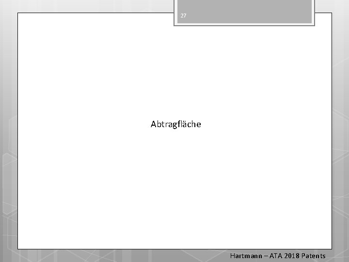 27 Abtragfläche Hartmann – ATA 2018 Patents 