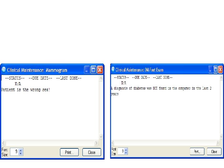 Clinical Maintenance for NOT APPLICABLE reminder Clinical Maintenance for NOT APPLICABLE reminder