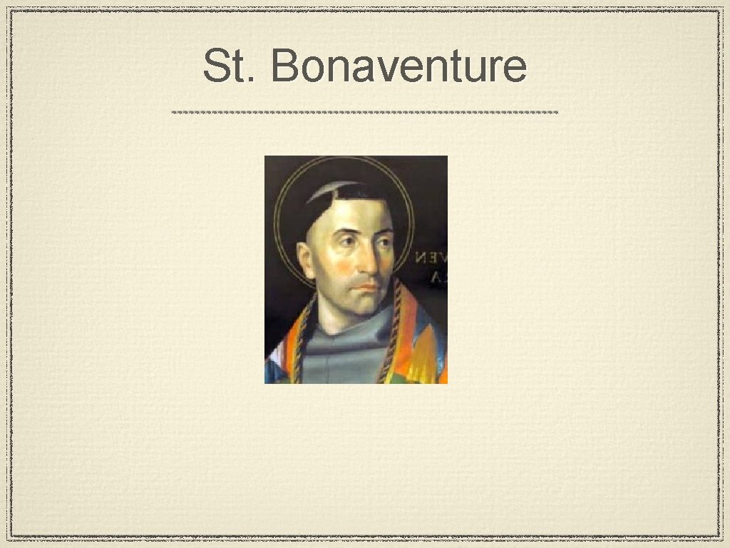 St. Bonaventure 