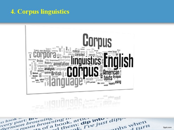 4. Corpus linguistics 