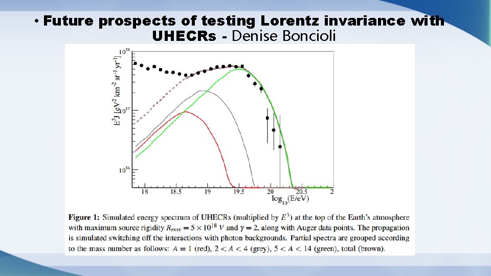  • Future prospects of testing Lorentz invariance with UHECRs - Denise Boncioli 