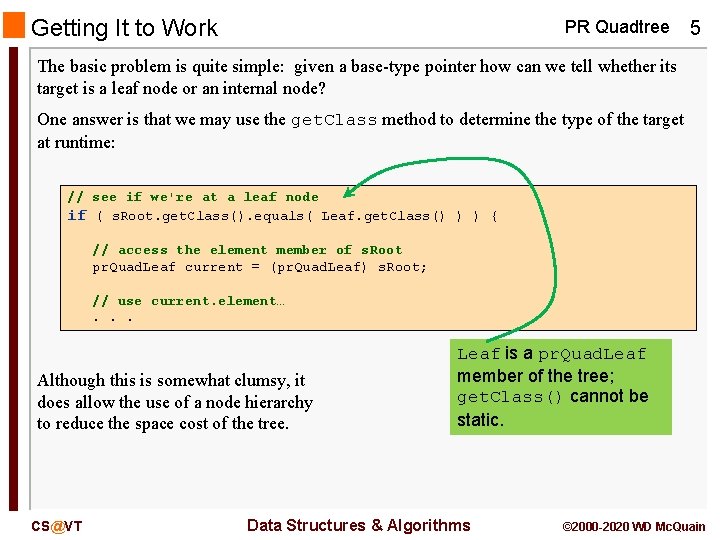 Getting It to Work PR Quadtree 5 The basic problem is quite simple: given Getting It to Work PR Quadtree 5 The basic problem is quite simple: given
