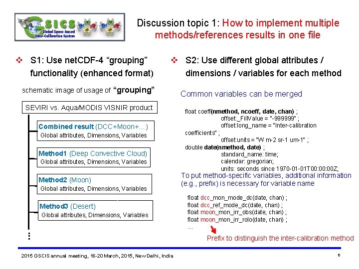 Discussion topic 1: How to implement multiple methods/references results in one file v S