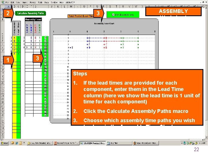 2 1 3 ASSEMBLY Worksheet 3 Steps 1. If the lead times are provided