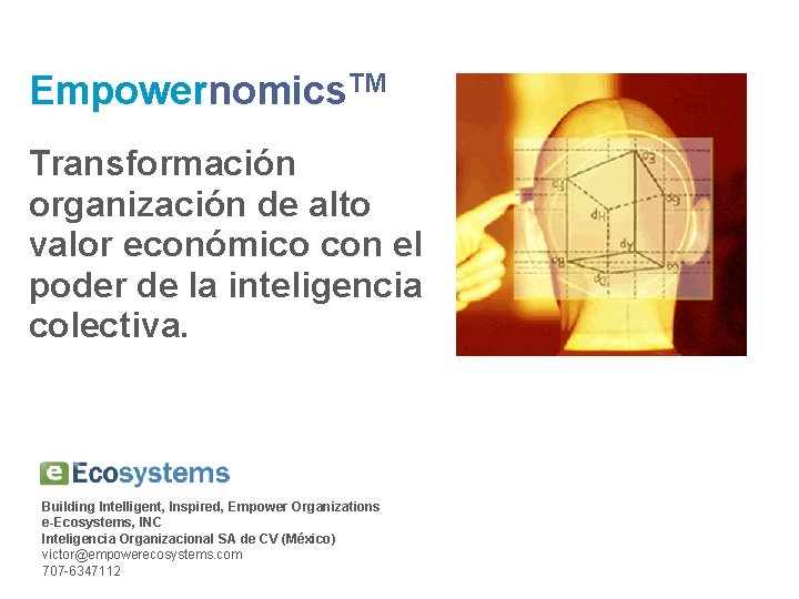 Empowernomics. TM Transformación organización de alto valor económico con el poder de la inteligencia