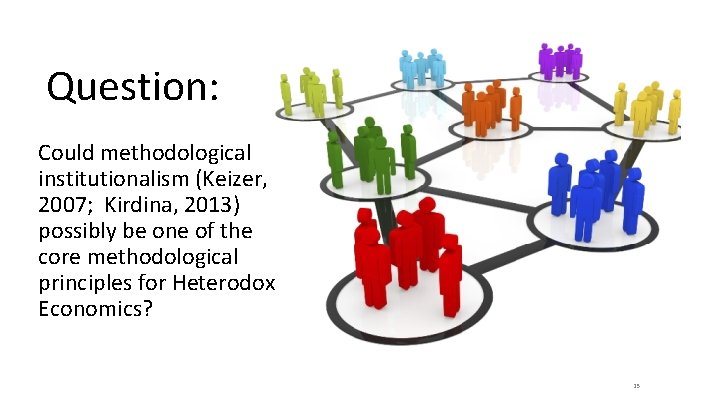Question: Could methodological institutionalism (Keizer, 2007; Kirdina, 2013) possibly be one of the core Question: Could methodological institutionalism (Keizer, 2007; Kirdina, 2013) possibly be one of the core
