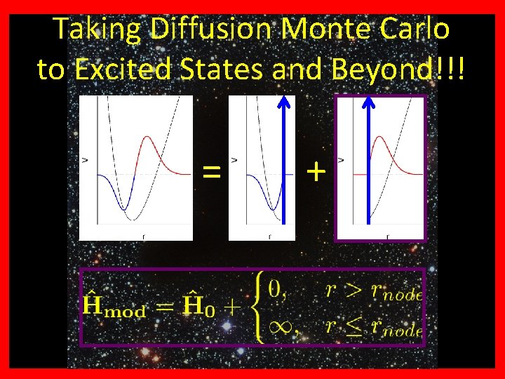 +? ? ? Why H Taking Diffusion 3 Monte Carlo to Excited States and