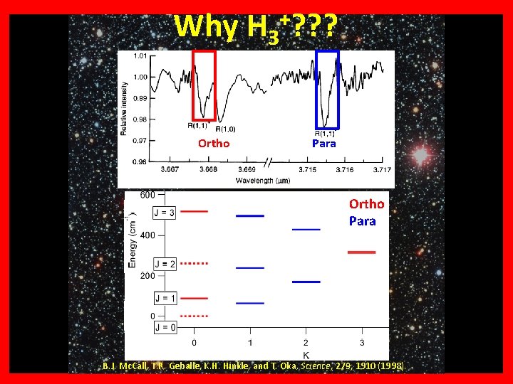 Why ? ? ? Why H 33++? ? ? Ortho Para B. J. Mc.