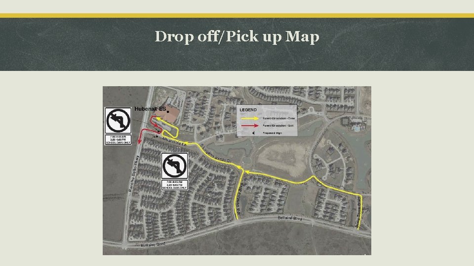 Drop off/Pick up Map 