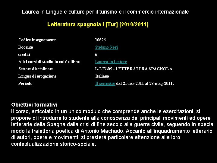 Laurea in Lingue e culture per il turismo