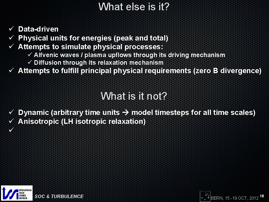 What else is it? ü ü ü Data-driven Physical units for energies (peak and