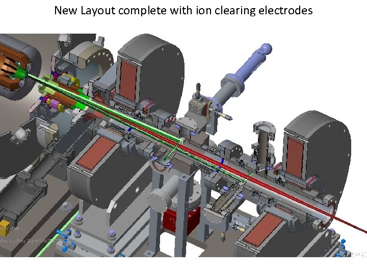 New Layout complete with ion clearing electrodes 