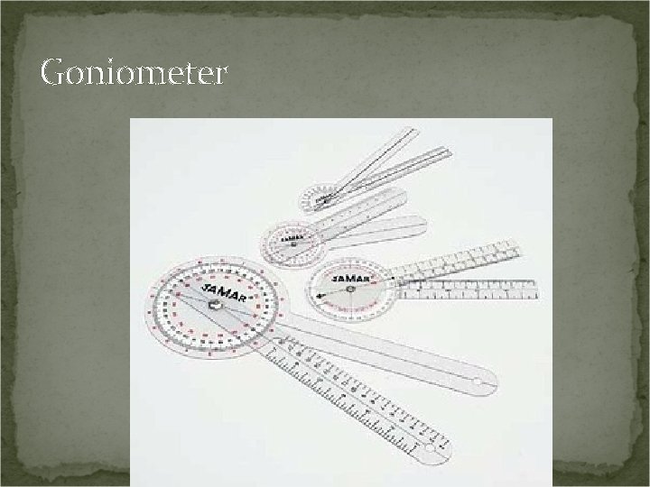 Goniometer 
