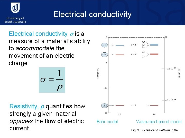 Electrical conductivity is a measure of a material's ability to accommodate the movement of