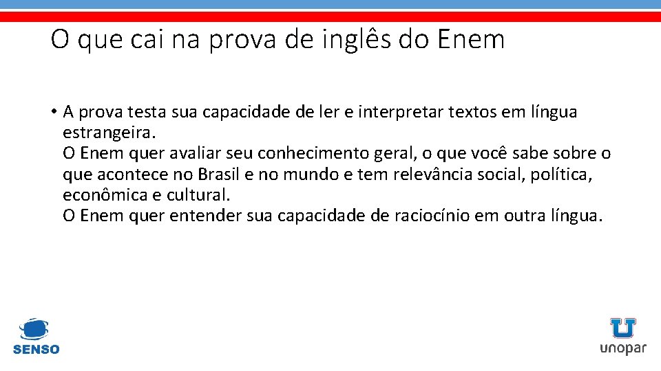 O que cai na prova de inglês do Enem • A prova testa sua