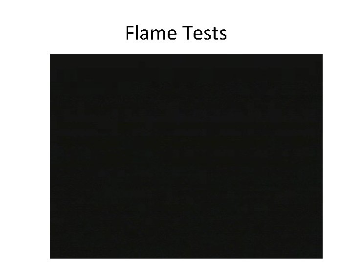 Flame Tests 