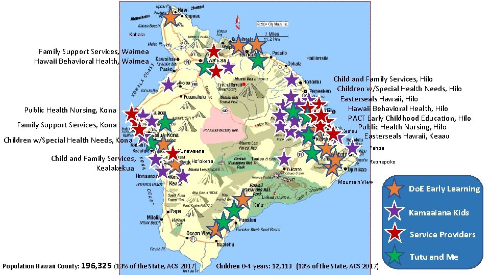 Kohala Family Support Services, Waimea Hawaii Behavioral Health, Waimea Child and Family Services, Hilo