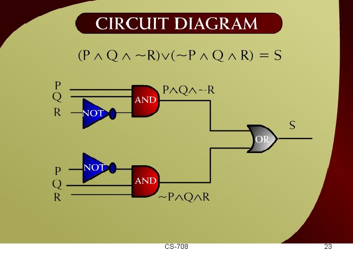 Circuit Diagram – (6 – 23) CS-708 23 