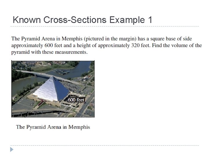 Known Cross-Sections Example 1 