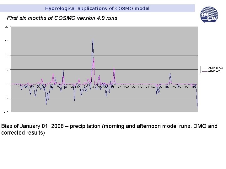 Hydrological applications of COSMO model First six months of COSMO version 4. 0 runs
