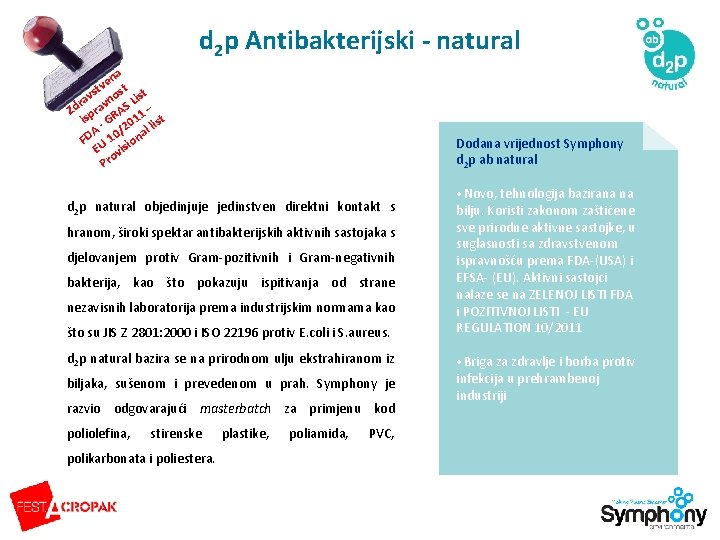 d 2 p Antibakterijski - natural a en t v st s t av