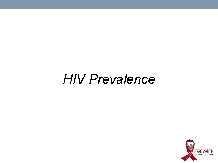 HIV Prevalence 