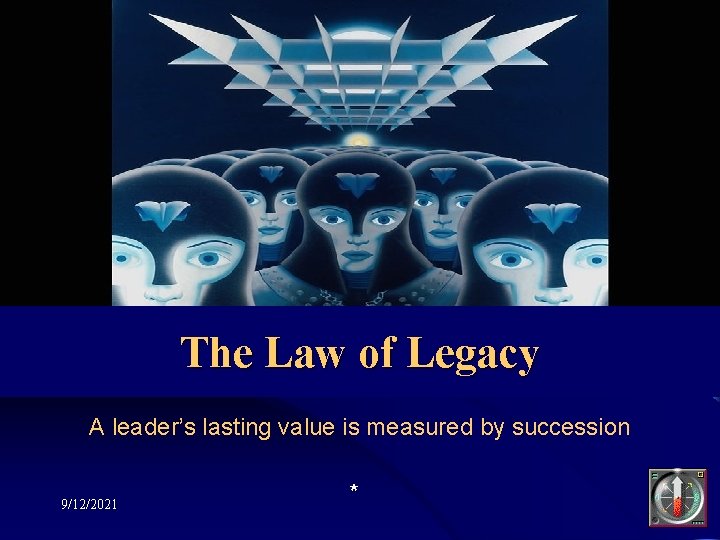 The Law of Legacy A leader’s lasting value is measured by succession 9/12/2021 *