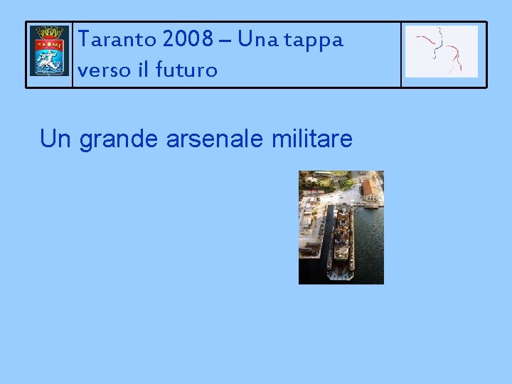 Taranto 2008 – Una tappa verso il futuro Un grande arsenale militare 
