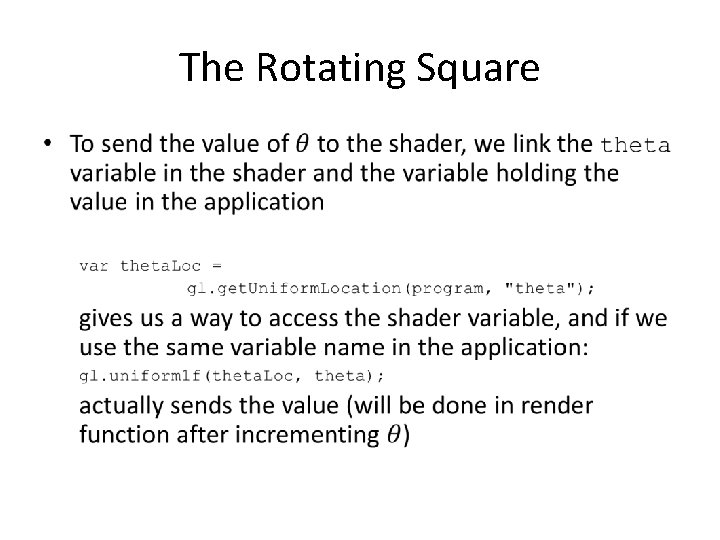 The Rotating Square • 