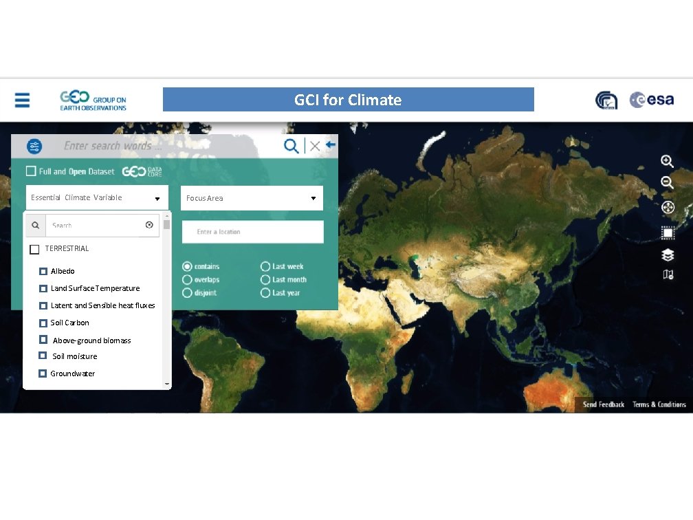 SB - UNMARKED GCI for Climate Essential Climate Variable TERRESTRIAL Albedo Snow & Depth,