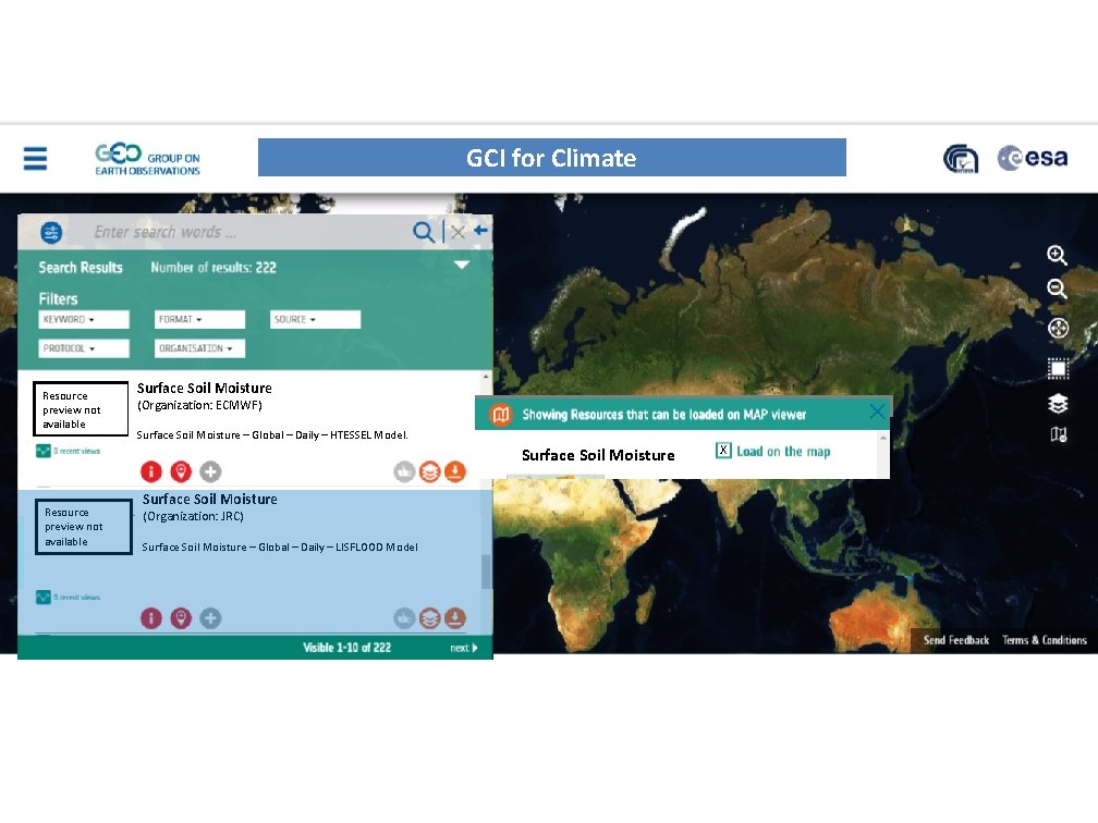 SB - UNMARKED GCI for Climate Resource preview not available Surface Soil Moisture (Organization: