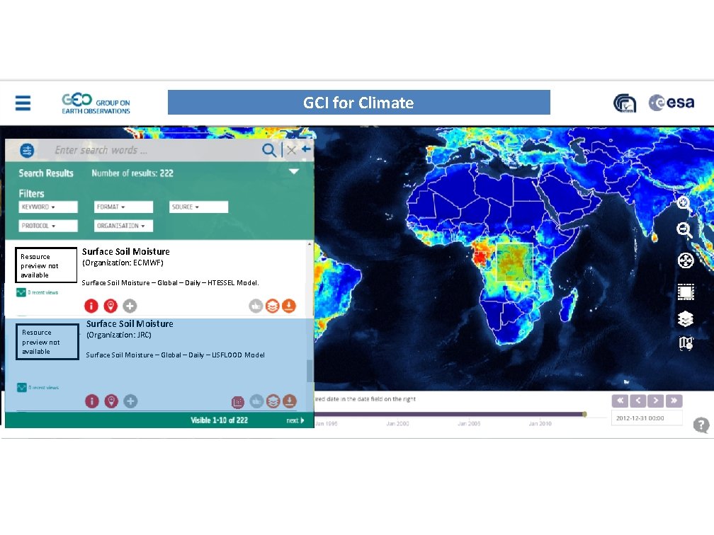 SB - UNMARKED GCI for Climate Resource preview not available Surface Soil Moisture (Organization: