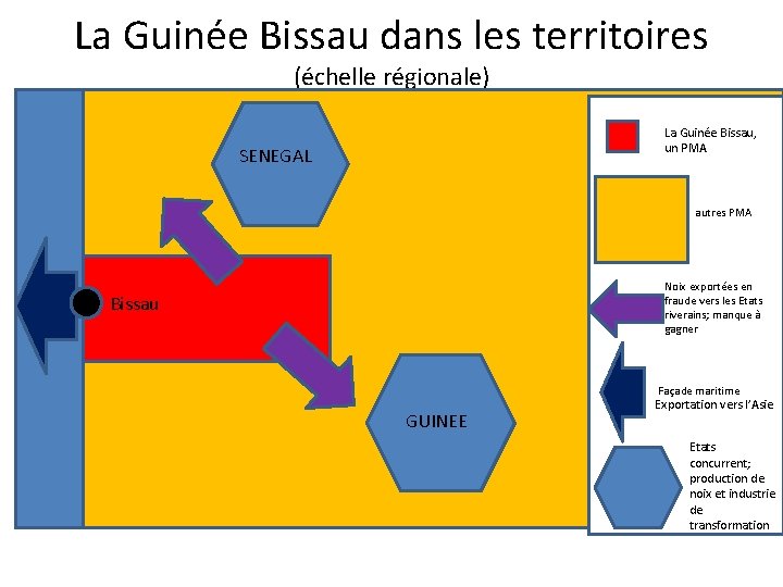 La Guinée Bissau dans les territoires (échelle régionale) La Guinée Bissau, un PMA SENEGAL