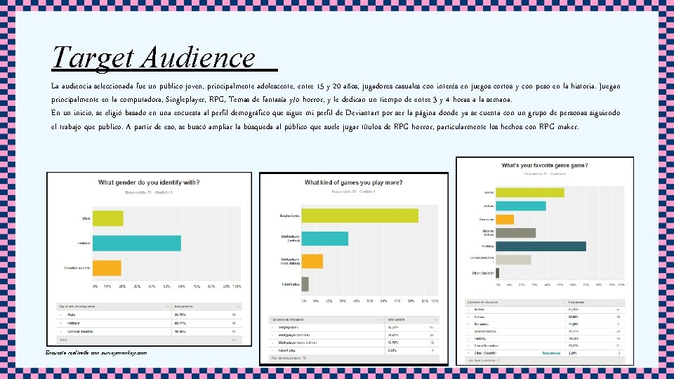 Target Audience La audiencia seleccionada fue un público joven, principalmente adolescente, entre 15 y Target Audience La audiencia seleccionada fue un público joven, principalmente adolescente, entre 15 y