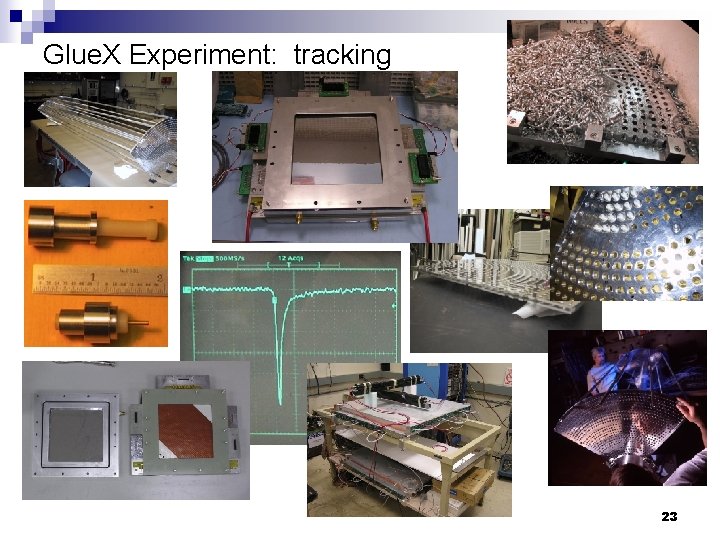 Glue. X Experiment: tracking 23 