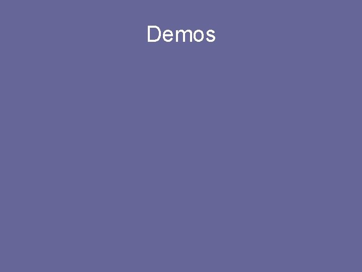 Demos Demos
