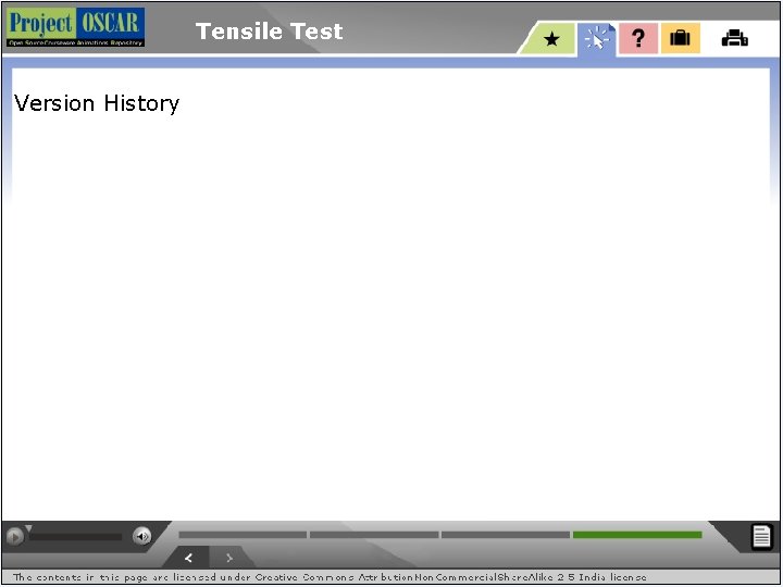 Tensile Test Version History 