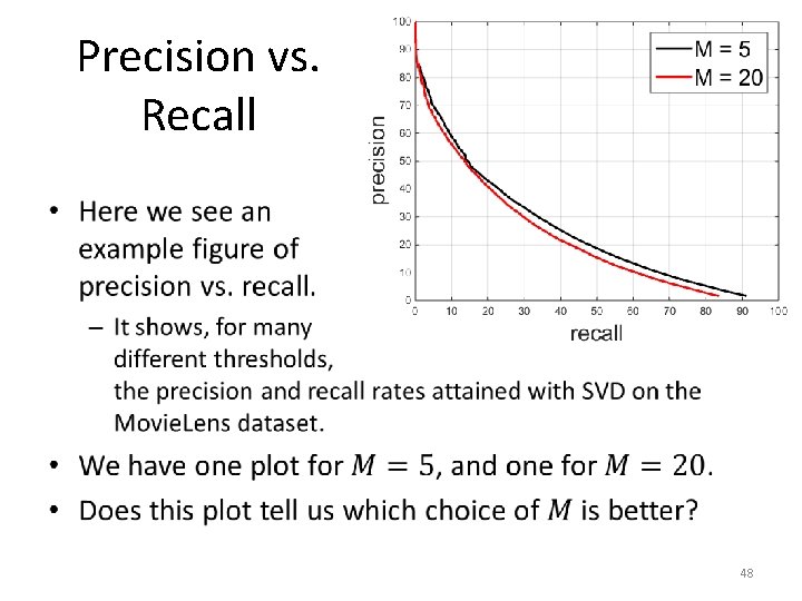 Precision vs. Recall • 48 