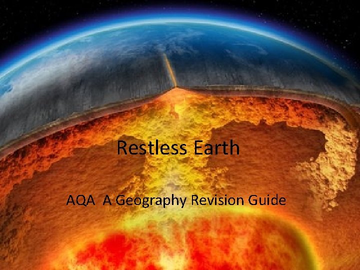 Restless Earth AQA A Geography Revision Guide 